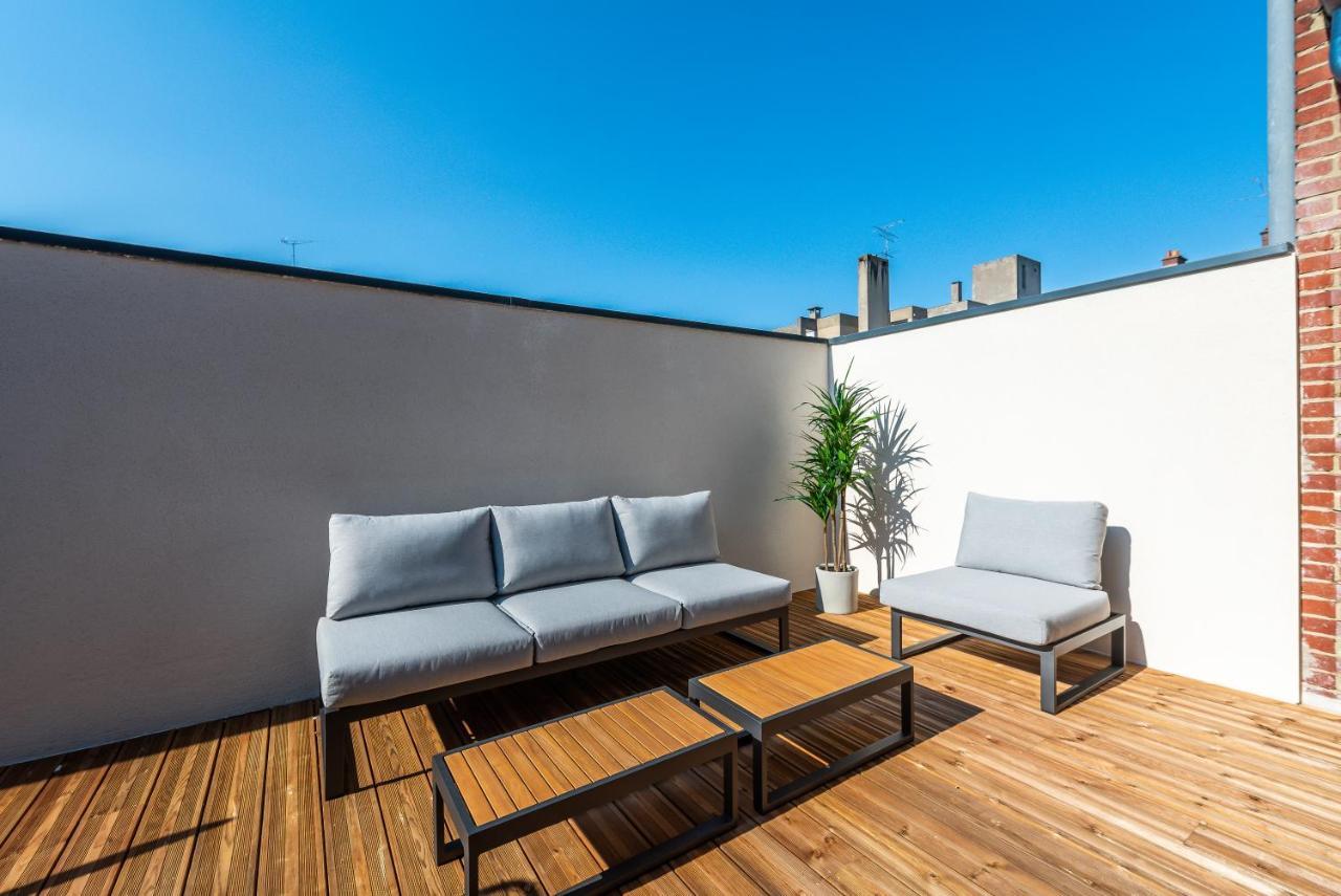 Downtown Rooftop - Centre Ville - Wifi - Terrasse - Netflix Amiens Exterior foto