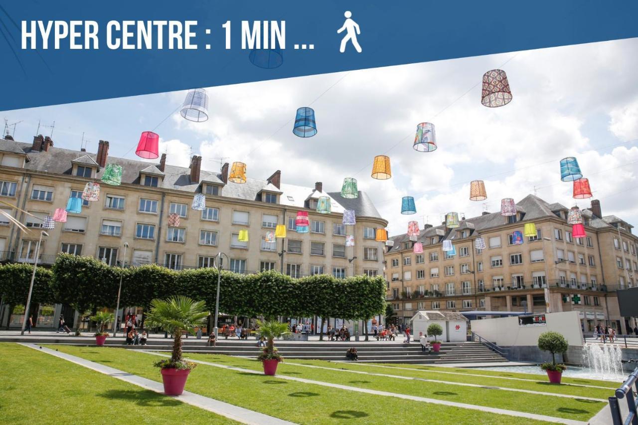 Downtown Rooftop - Centre Ville - Wifi - Terrasse - Netflix Amiens Exterior foto