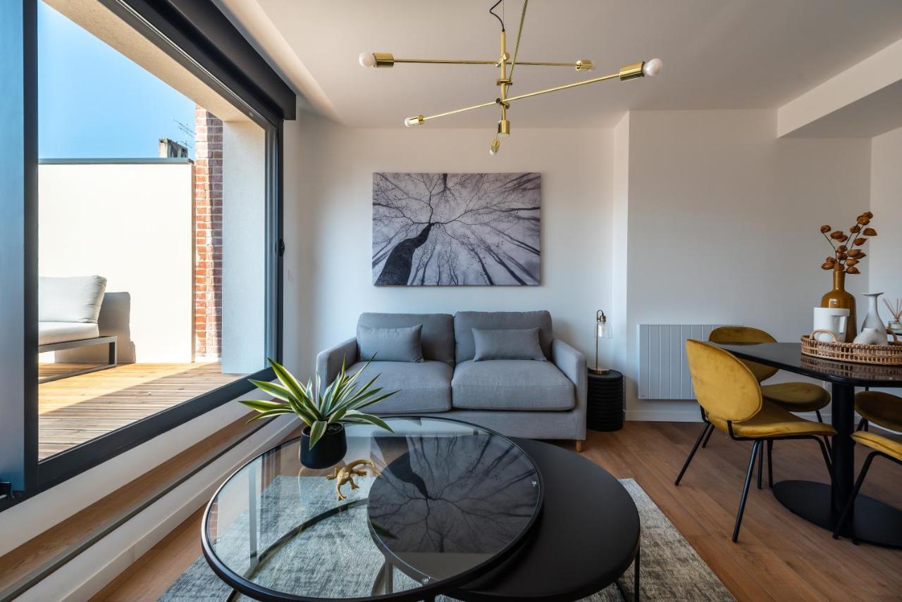 Downtown Rooftop - Centre Ville - Wifi - Terrasse - Netflix Amiens Exterior foto